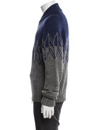 Hermès Virgin Wool Graphic Print Bomber Jacket