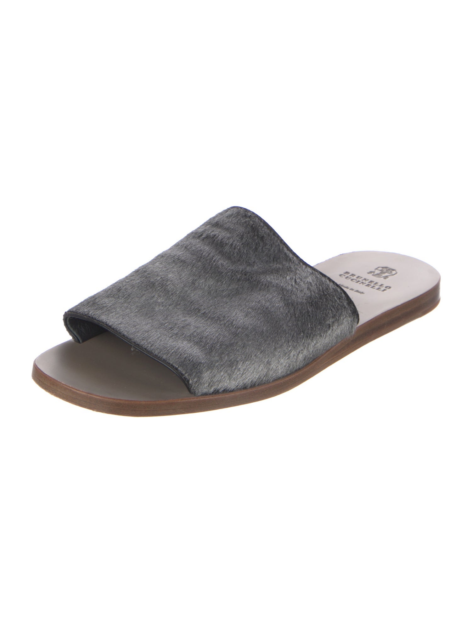 Brunello Cucinelli Ponyhair Slides