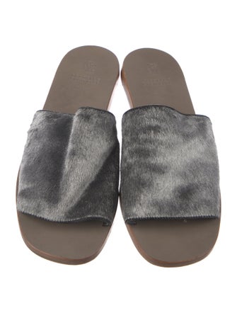 Brunello Cucinelli Ponyhair Slides