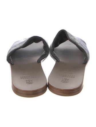 Brunello Cucinelli Ponyhair Slides