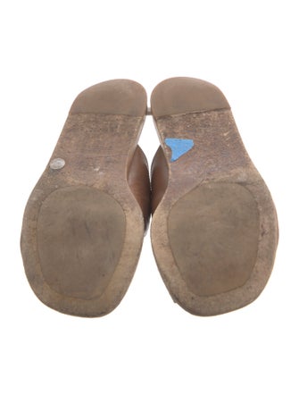 Brunello Cucinelli Monili Leather Slides