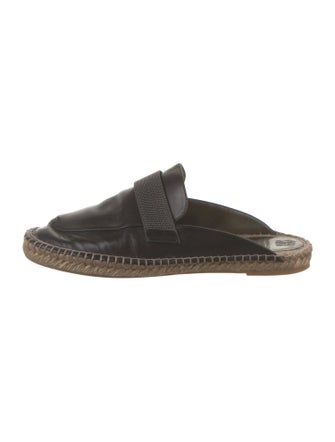Brunello Cucinelli Monili Leather Mules