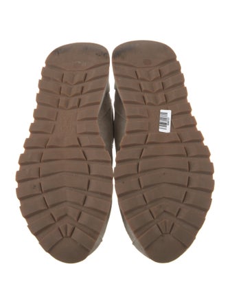 Brunello Cucinelli Suede Beaded Accents Athletic Sneakers