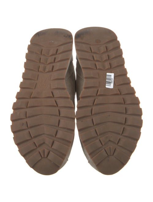 Brunello Cucinelli Suede Beaded Accents Athletic Sneakers