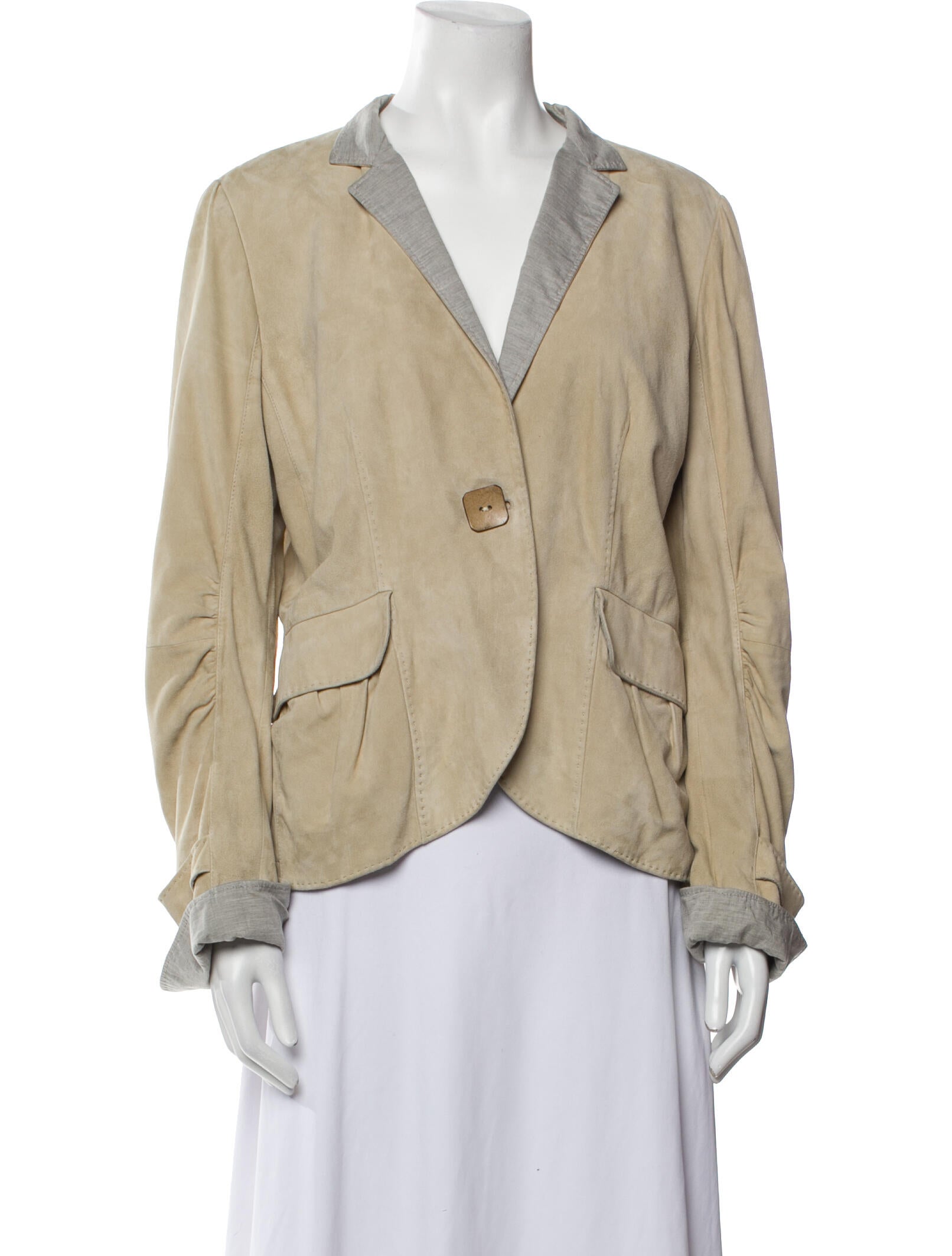 Brunello Cucinelli Leather Blazer