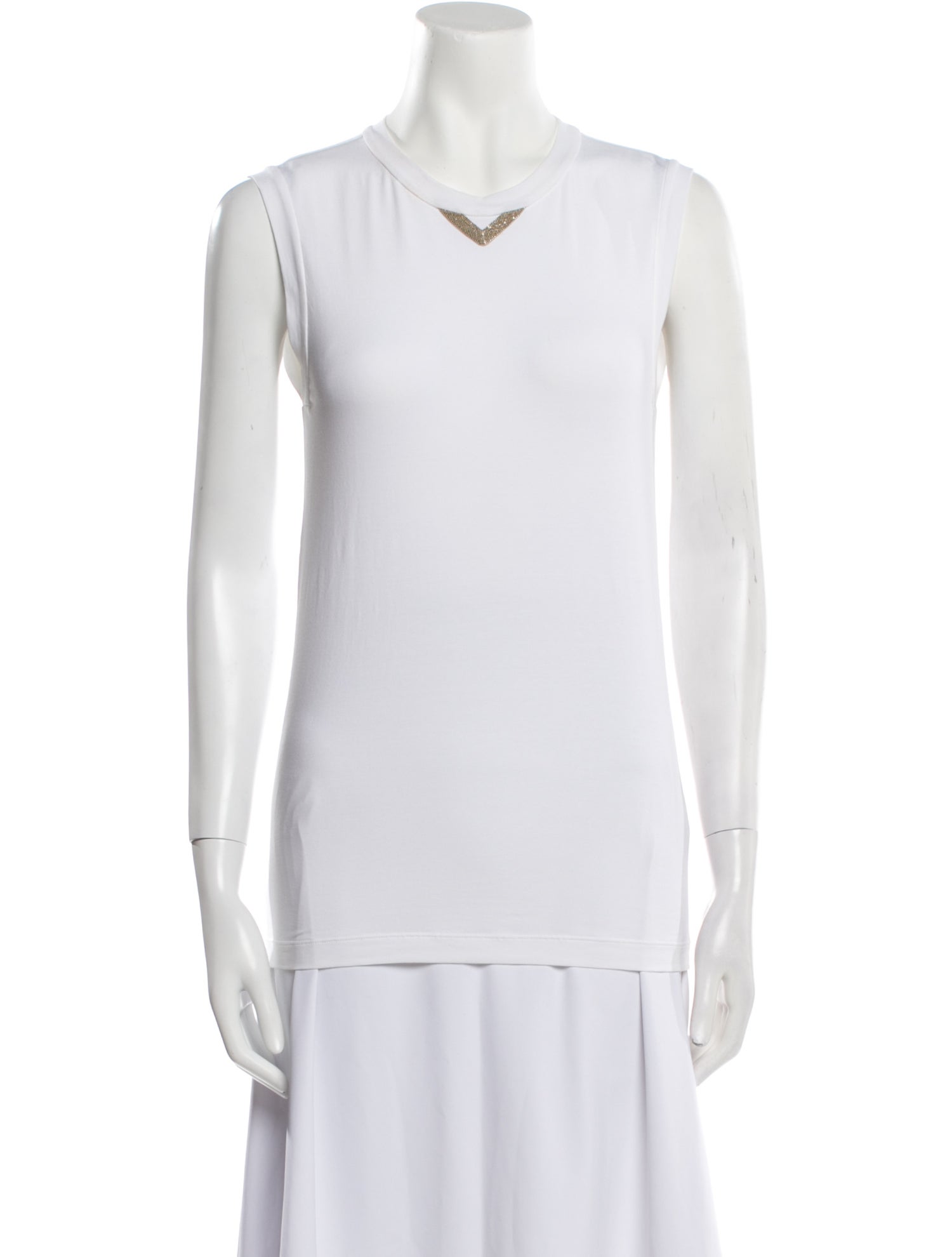Brunello Cucinelli V-Neck Sleeveless Top