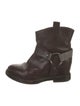 Brunello Cucinelli Monili Leather Moto Boots