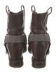Brunello Cucinelli Monili Leather Moto Boots