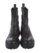Brunello Cucinelli Leather Beaded Accents Combat Boots