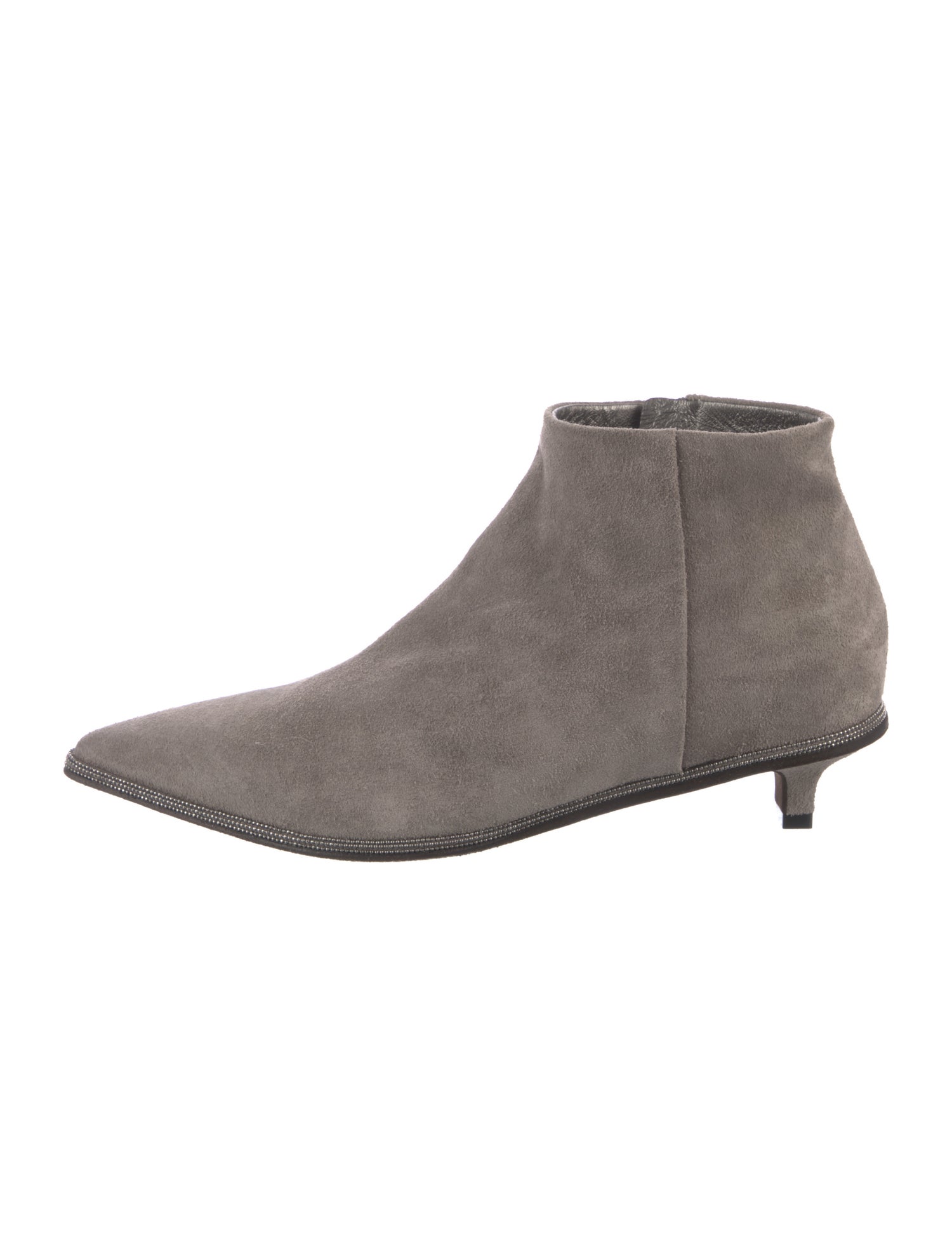 Brunello Cucinelli Monili Suede Chelsea Boots