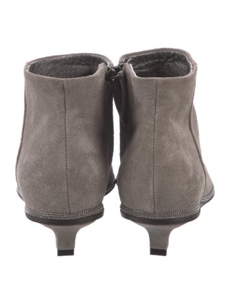 Brunello Cucinelli Monili Suede Chelsea Boots