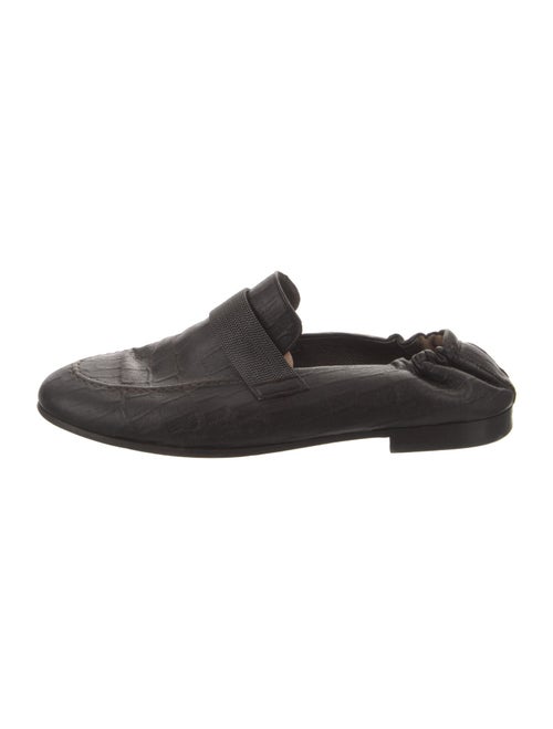 Brunello Cucinelli Monili Leather Mules
