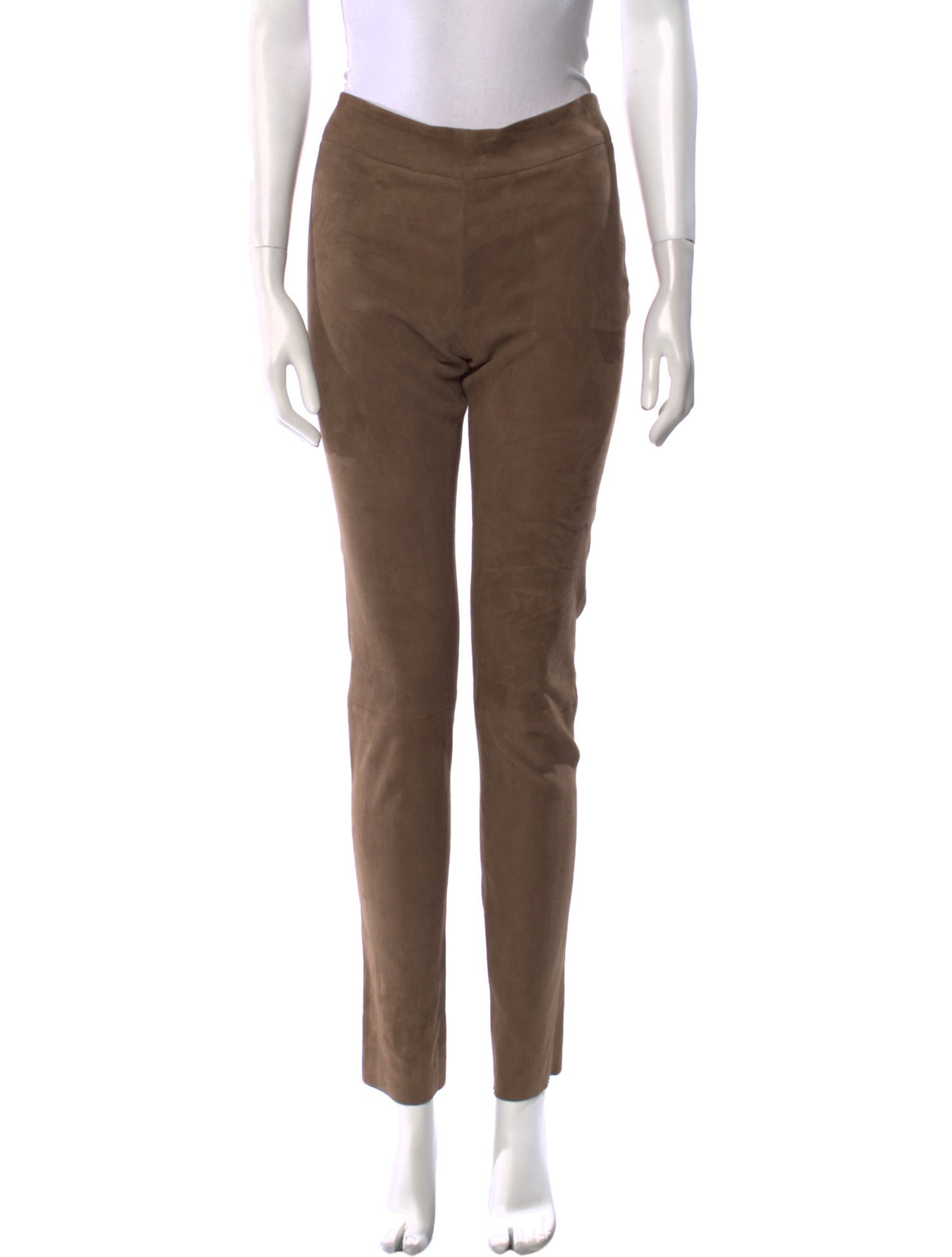Brunello Cucinelli Leather Skinny Leg Pants