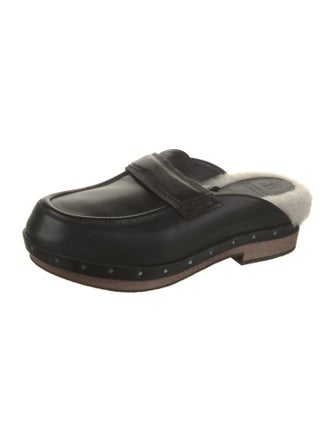 Brunello Cucinelli Leather Beaded Accents Mules
