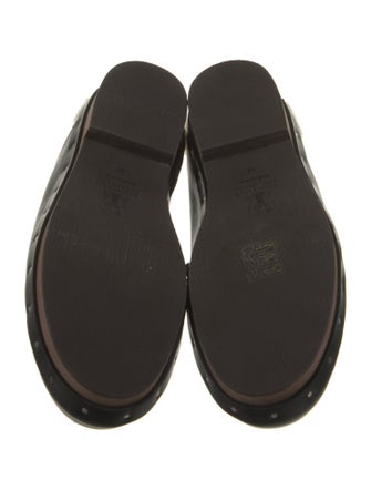 Brunello Cucinelli Leather Beaded Accents Mules