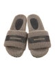 Brunello Cucinelli Shearling Beaded Accents Espadrilles