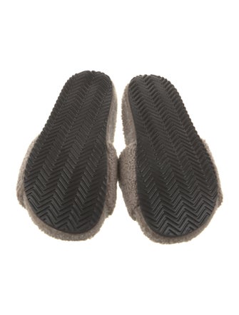 Brunello Cucinelli Shearling Beaded Accents Espadrilles