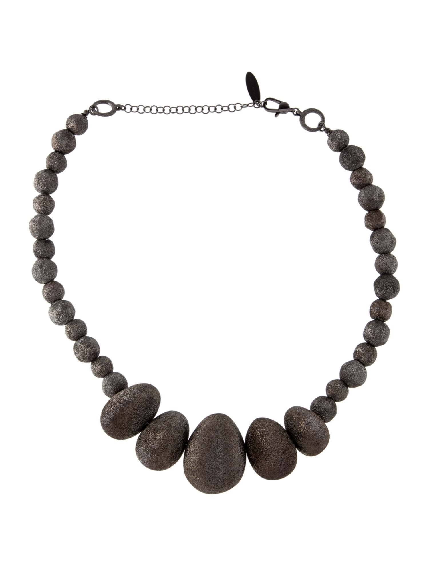 Brunello Cucinelli Glitter Bead Strand Collar Necklace