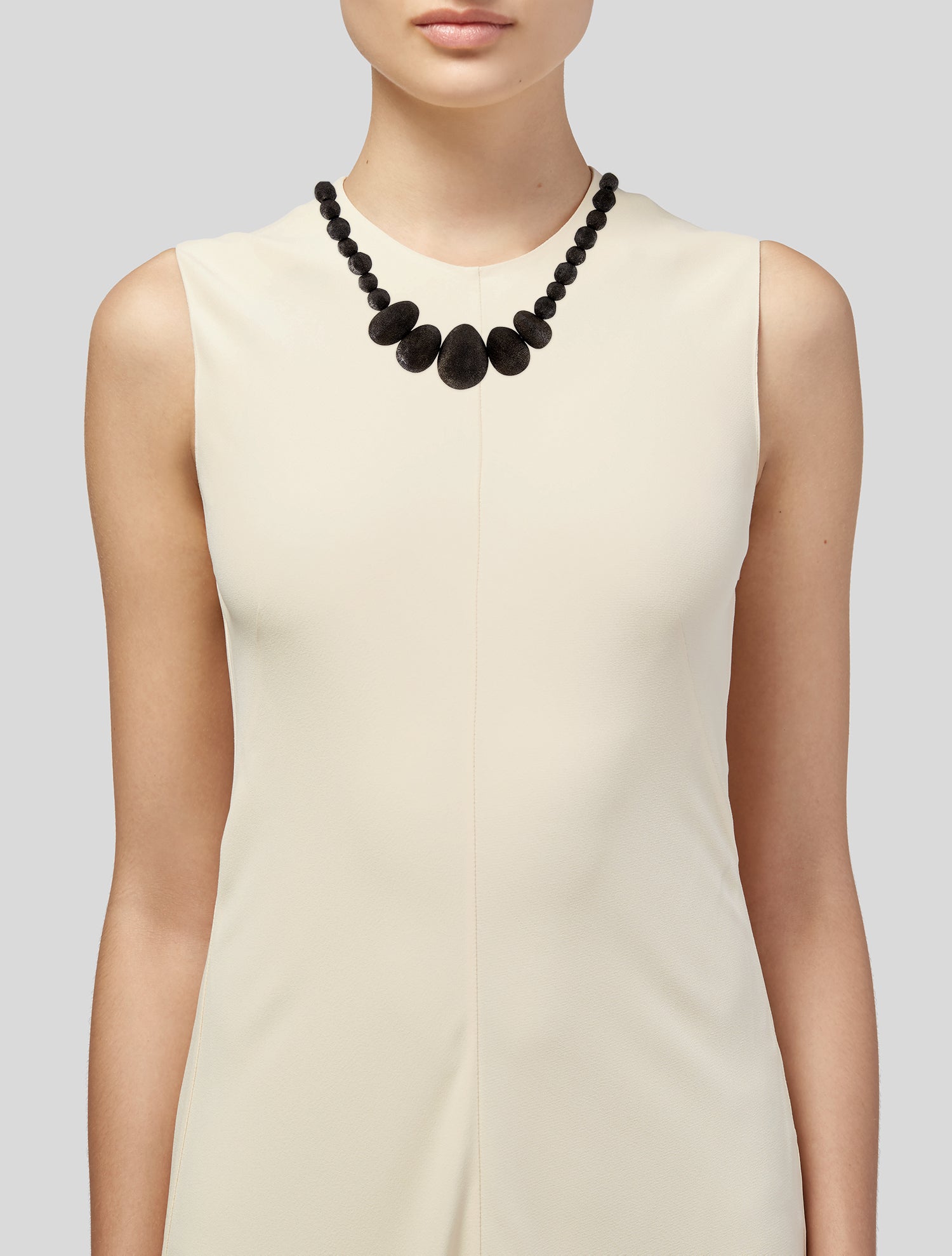 Brunello Cucinelli Glitter Bead Strand Collar Necklace