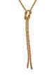 Brunello Cucinelli Beaded Knot Lavalier Necklace
