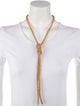 Brunello Cucinelli Beaded Knot Lavalier Necklace