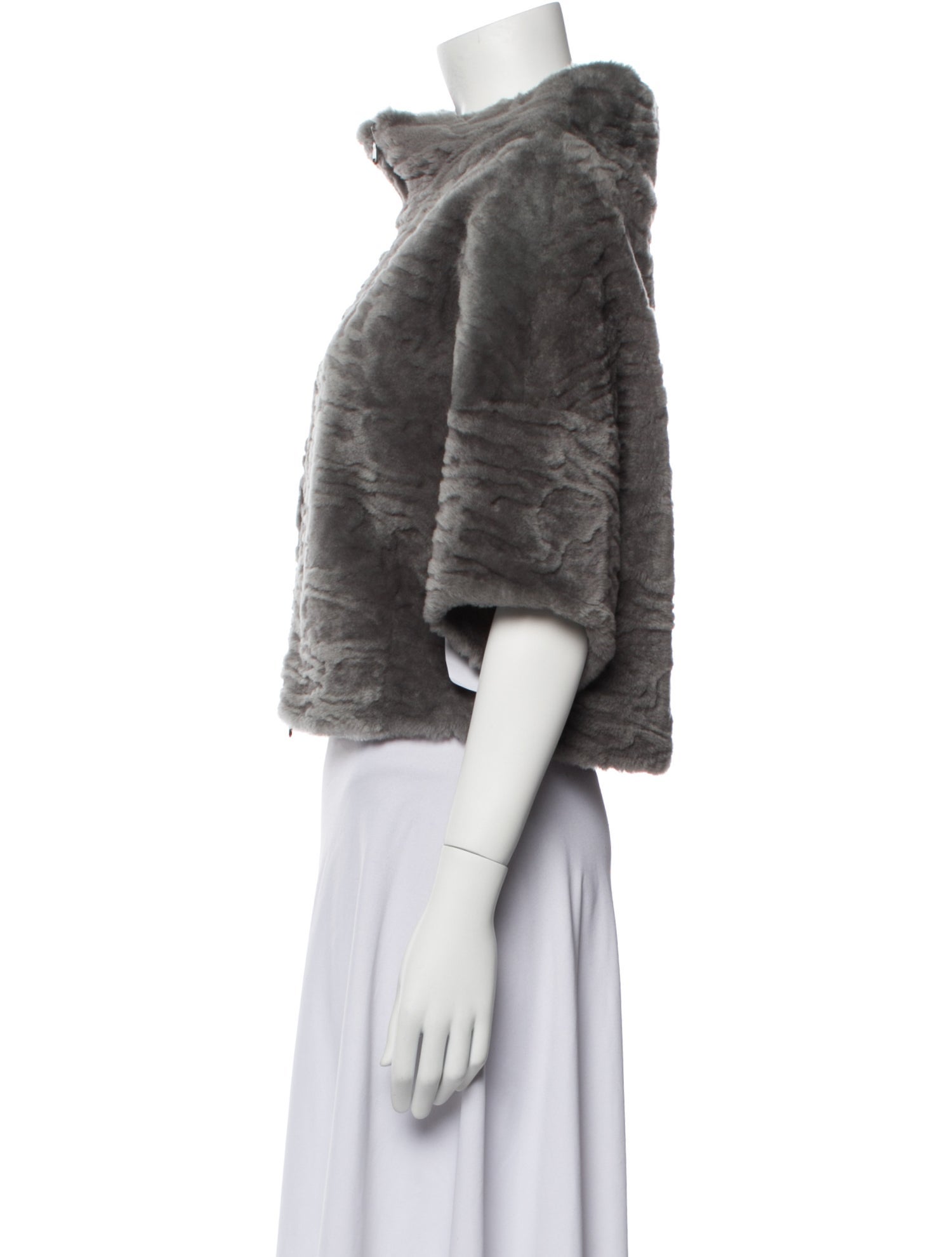 Brunello Cucinelli Shearling Faux Fur Jacket