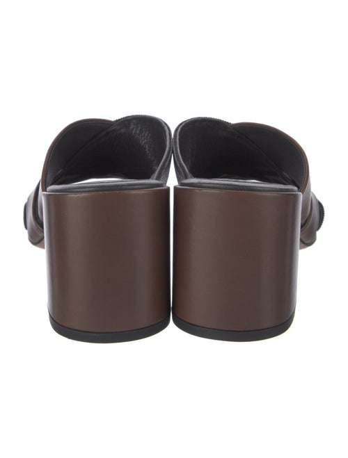 Brunello Cucinelli Monili Leather Slides