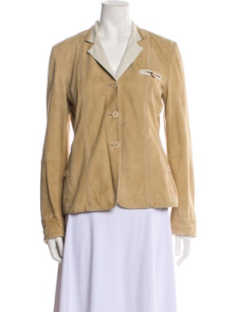 Brunello Cucinelli Leather Blazer