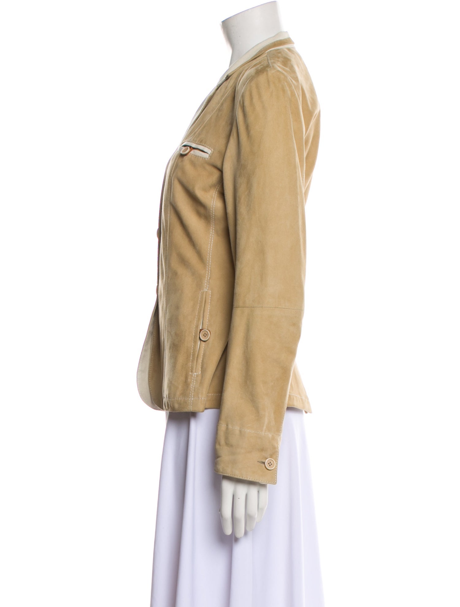 Brunello Cucinelli Leather Blazer