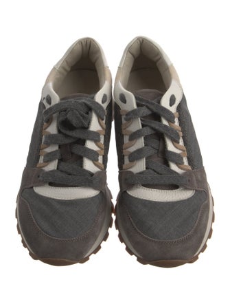 Brunello Cucinelli Colorblock Pattern Sneakers