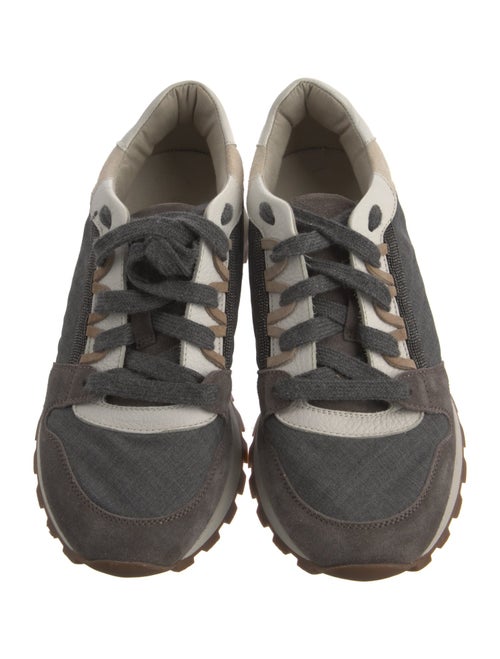 Brunello Cucinelli Colorblock Pattern Sneakers