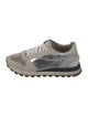 Brunello Cucinelli Leather Crystal Embellishments Sneakers