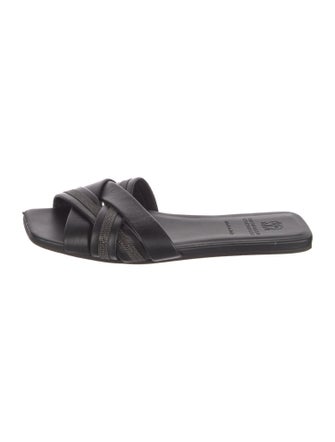 Brunello Cucinelli Leather Slides