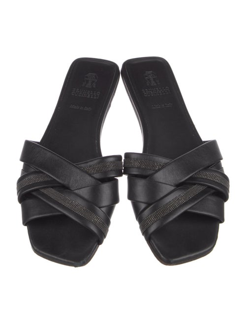 Brunello Cucinelli Leather Slides