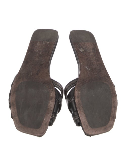 Brunello Cucinelli Leather Slides