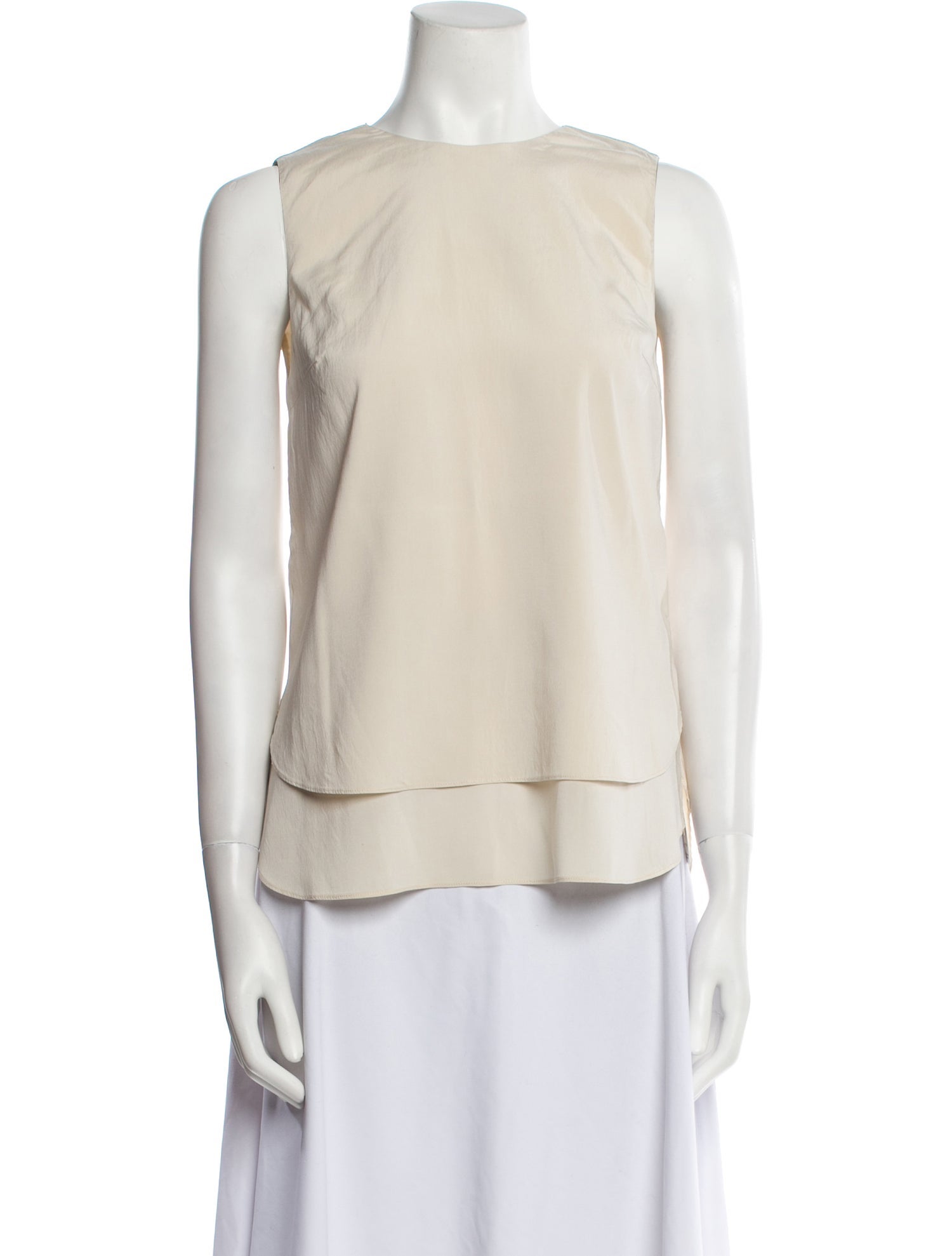 Brunello Cucinelli Silk Bateau Neckline Top