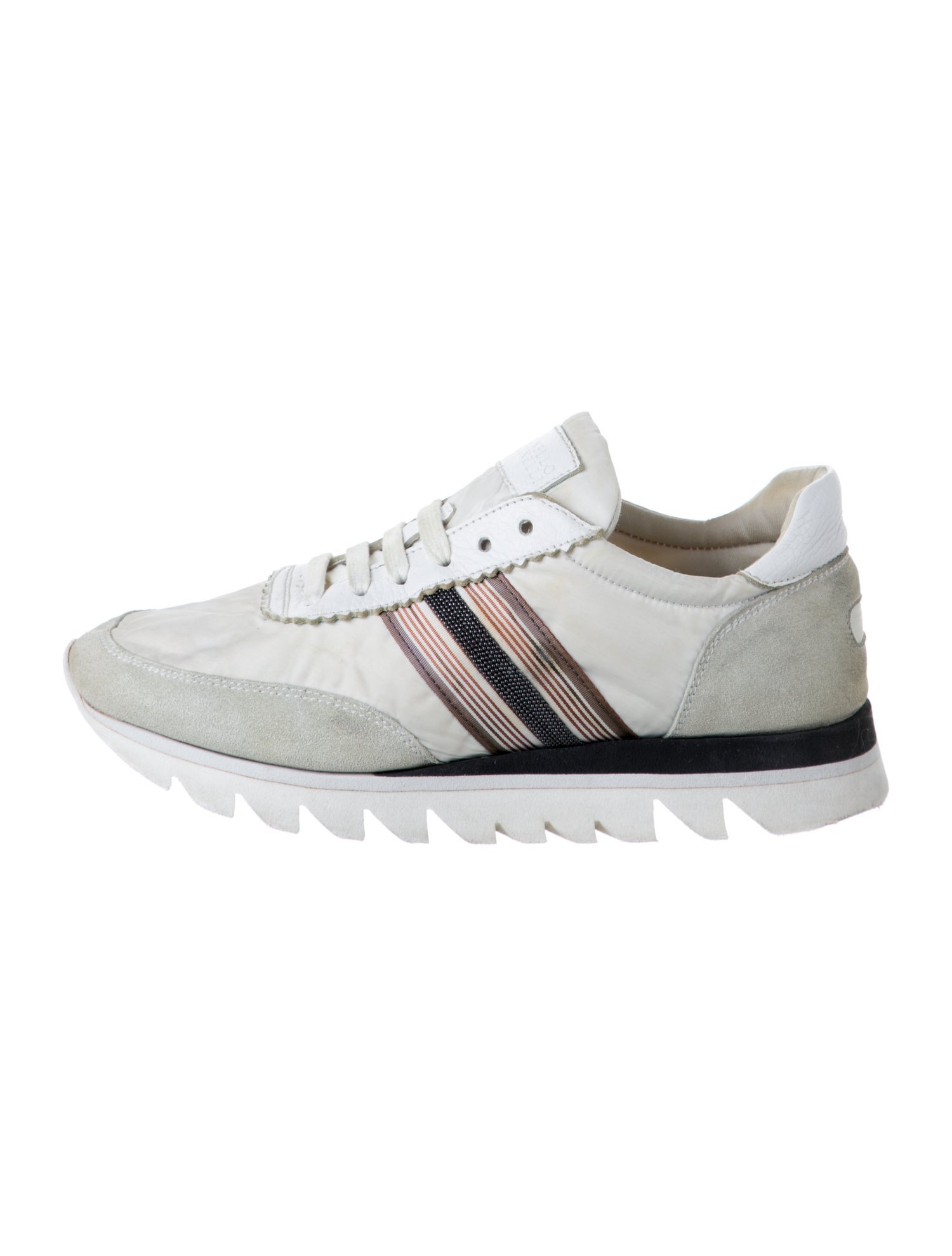 Brunello Cucinelli Nylon Striped Sneakers