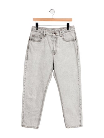 Brunello Cucinelli High-Rise Straight Leg Jeans