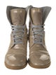 Brunello Cucinelli Patent Leather Combat Boots