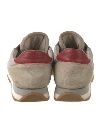 Brunello Cucinelli Suede Printed Athletic Sneakers