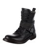 Brunello Cucinelli Monili Leather Combat Boots