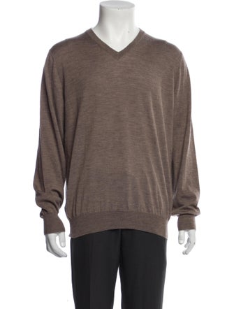 Brunello Cucinelli Wool V-Neck Pullover
