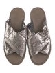 Brunello Cucinelli Monili Leather Slides