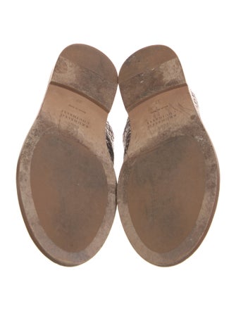 Brunello Cucinelli Monili Leather Slides