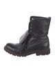 Brunello Cucinelli Monili Leather Combat Boots
