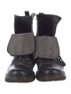Brunello Cucinelli Monili Leather Combat Boots