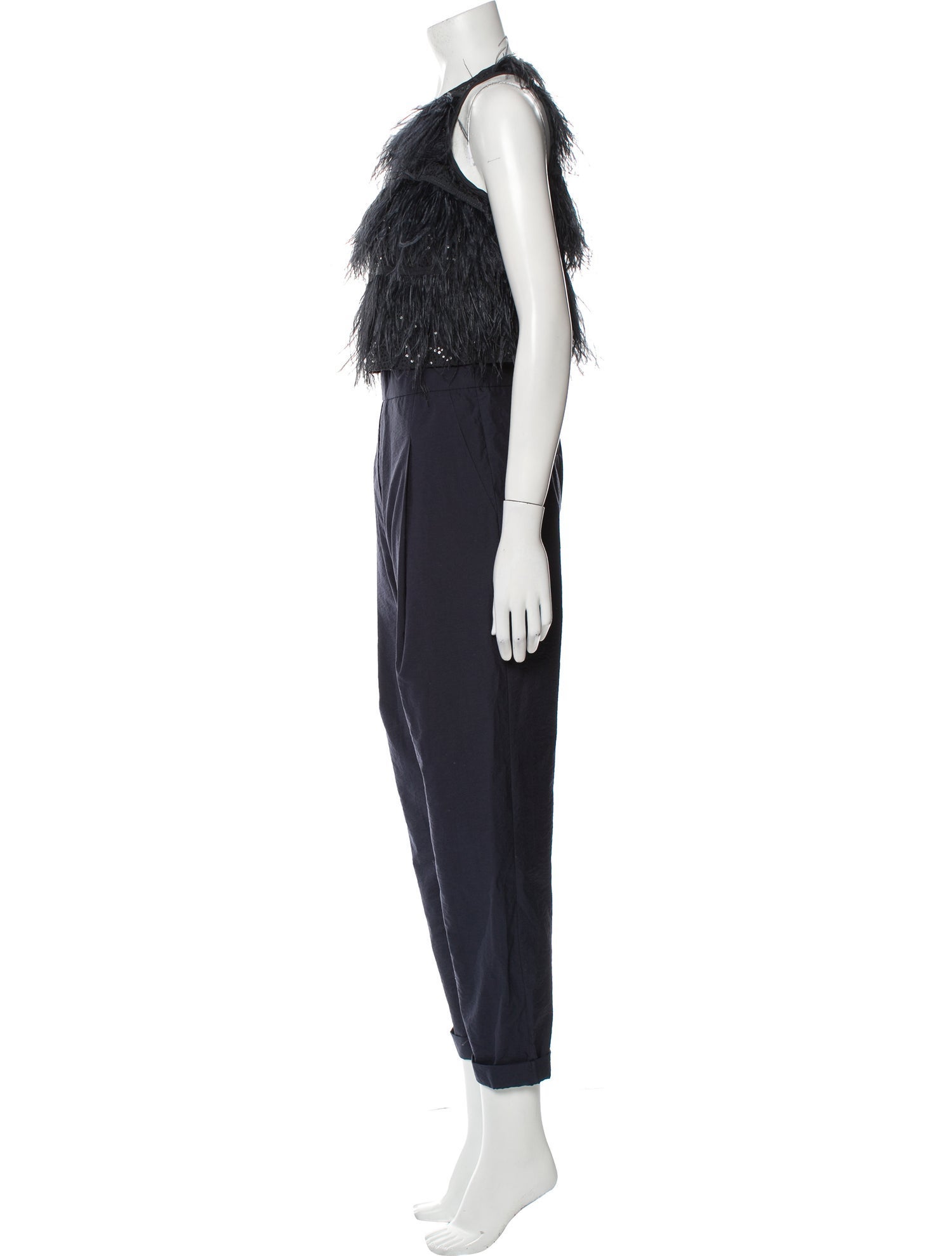 Brunello Cucinelli Crew Neck Jumpsuit