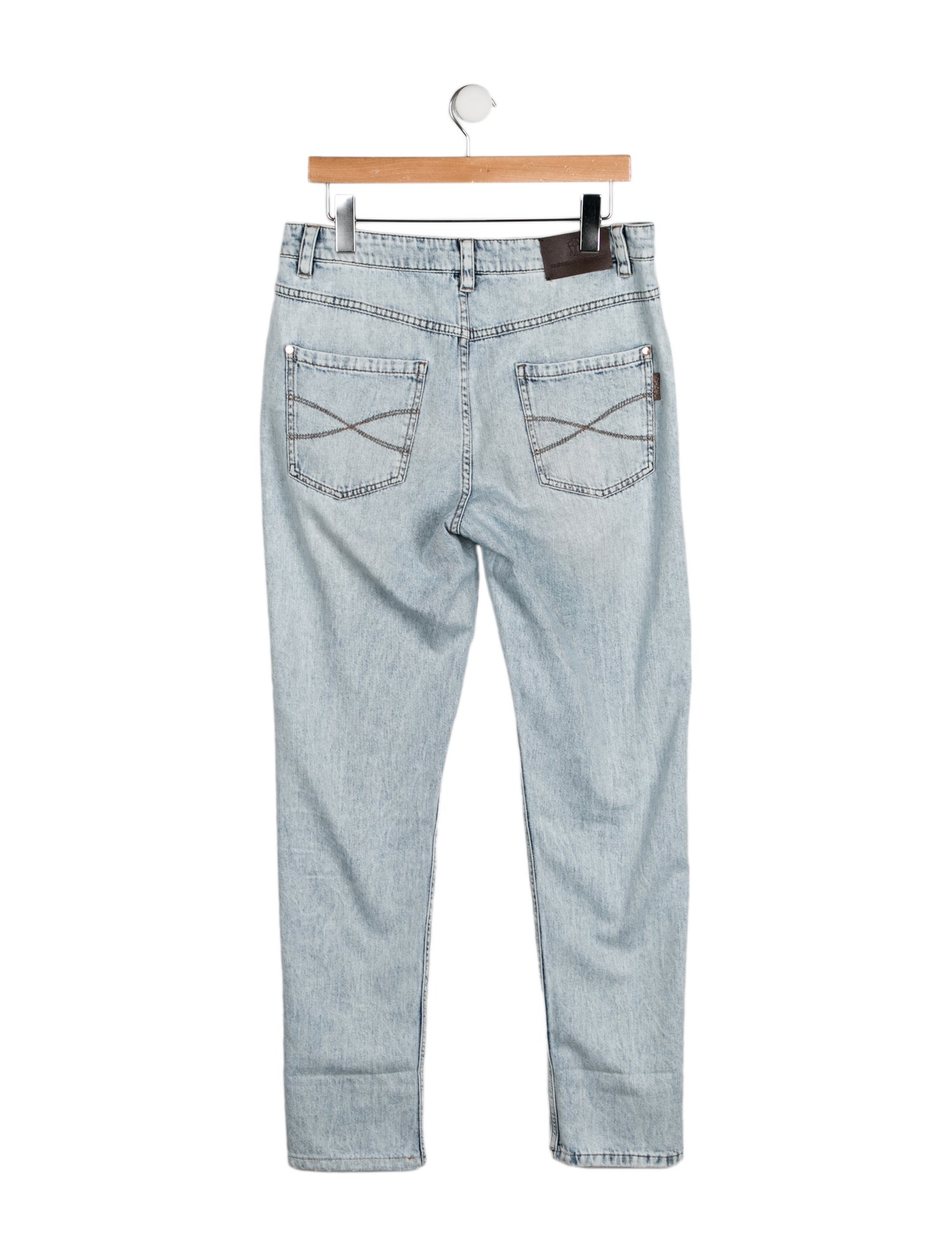 Brunello Cucinelli Mid-Rise Straight Leg Jeans