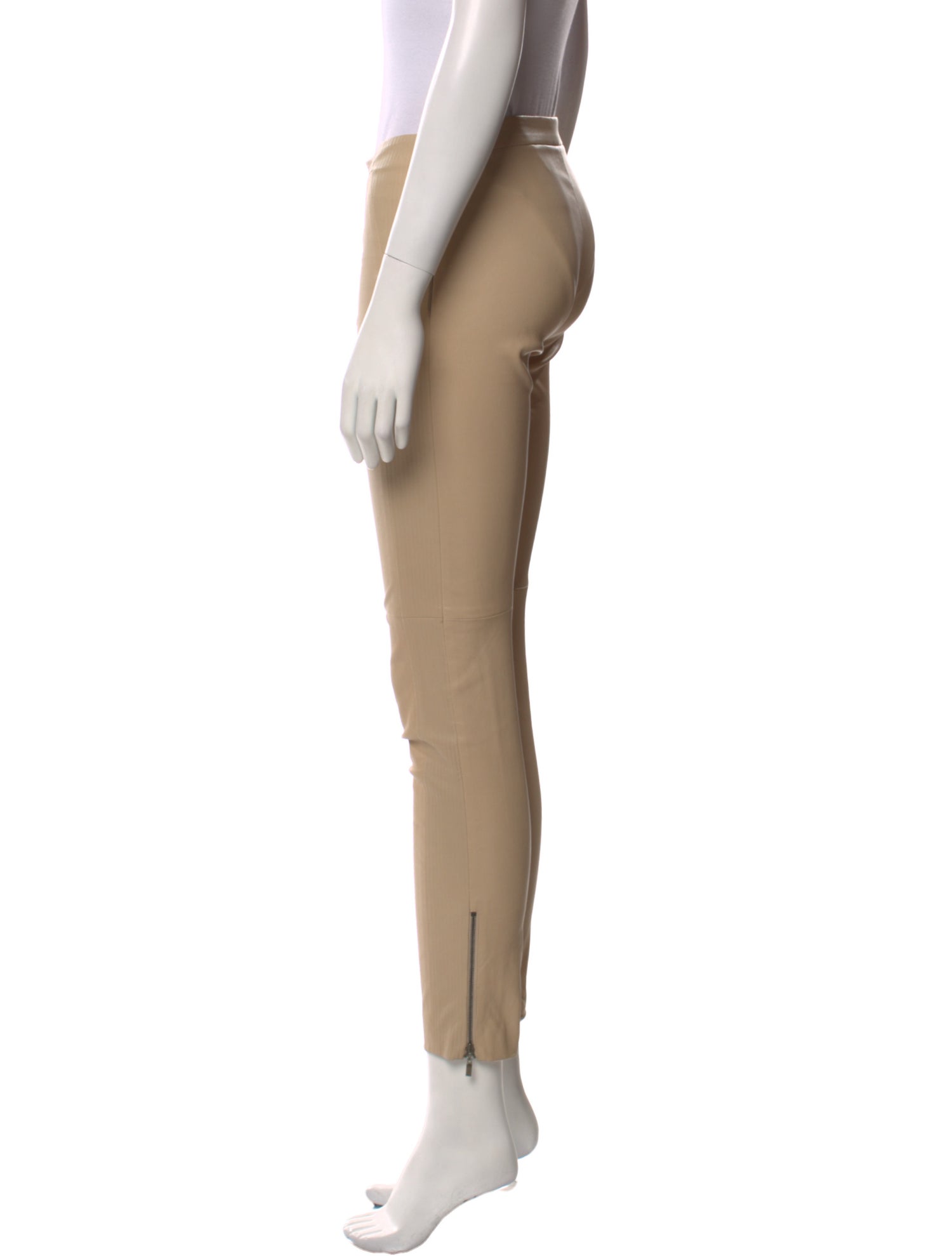 Brunello Cucinelli Leather Skinny Leg Pants