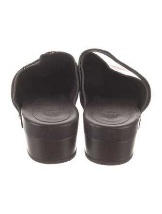 Brunello Cucinelli Leather Beaded Accents Mules